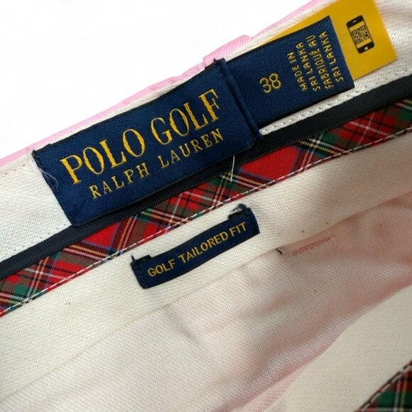 Polo Golf Ralph Lauren Men's Tailored Fit Pink Shorts Size 38 Stretch NWT - Picture 6 of 10